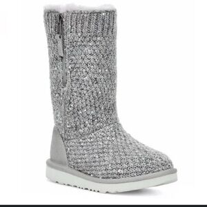 UGG Gray Heeled Boots